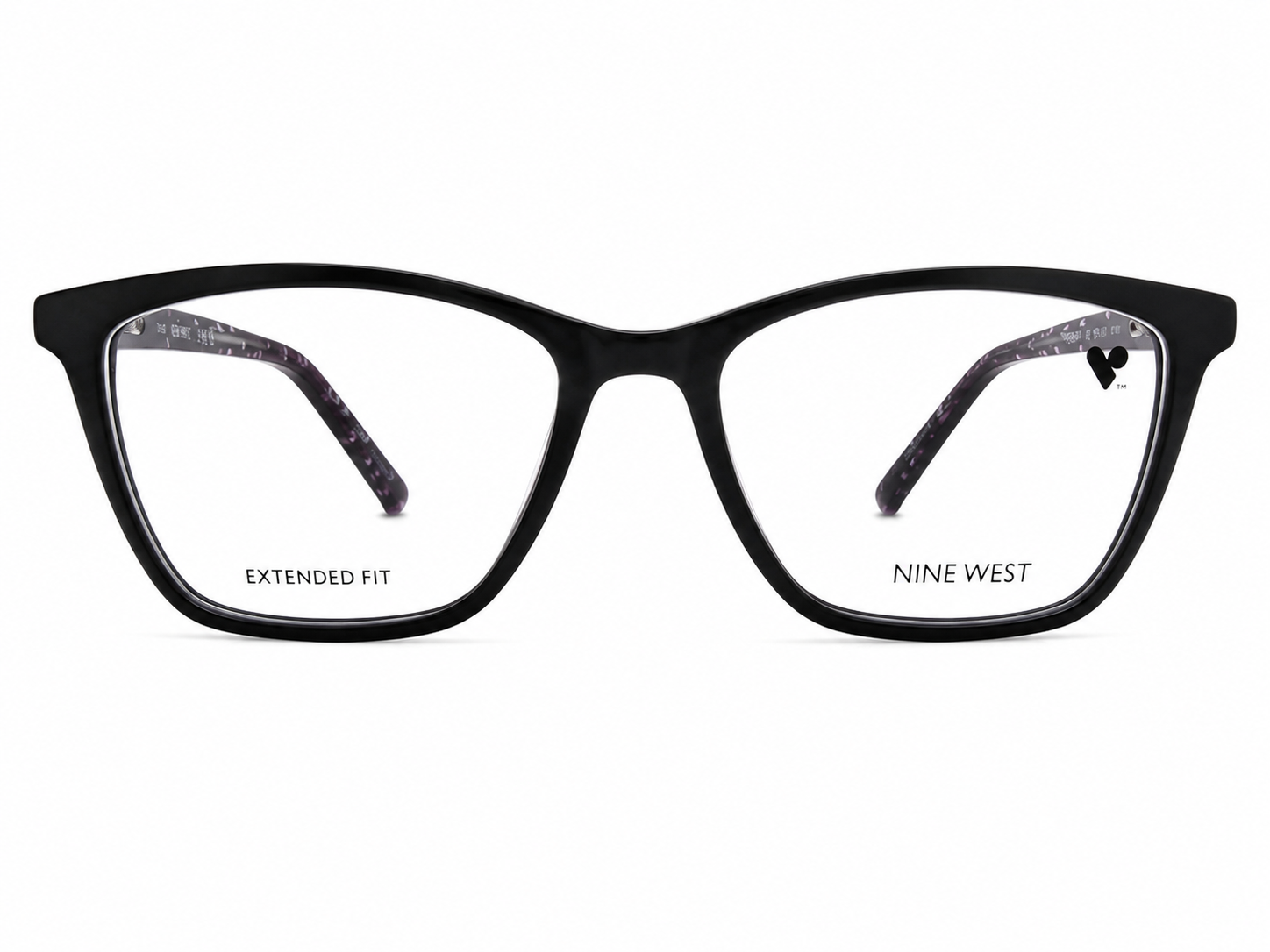 Nine West NW5205 N 001 solid black plastic prescription eyeglasses